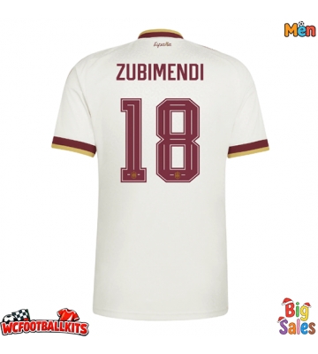 Spain Martin Zubimendi #18 Replica Away Stadium Shirt World Cup 2026 Short Sleeve